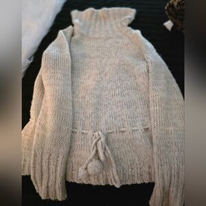 LOFT Cream Turtleneck Sweater